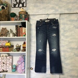 Abercrombie Bootcut Pants Ripped
